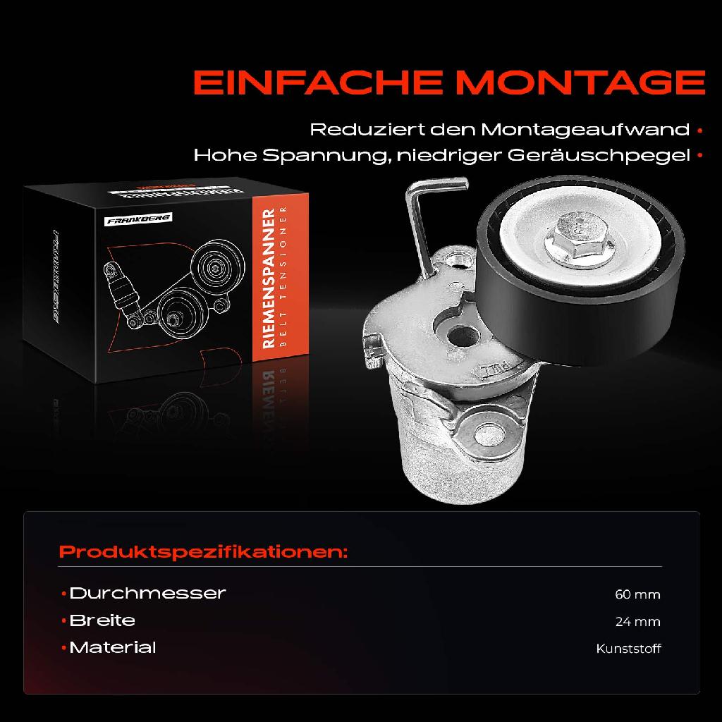 1x Spannrolle Riemenspanner für VW Golf Passat Audi A1 A3 A4 A5 TT Seat Leon Skoda