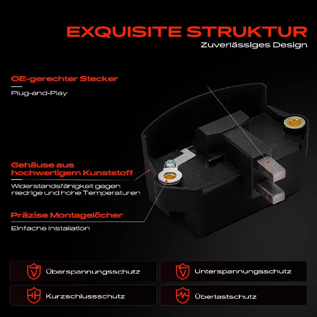 1x Lichtmaschinenregler Generatorregler für Audi 80 BMW E30 E34 E46 Fiat Uno