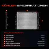 1x Kühler Wasserkühler Motorkühler für Citroën Peugeot 107 PM PN 2005-2014 Toyota 1.4L