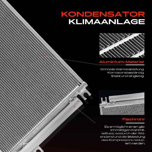 Frankberg 1x Kondensator Klimaanlage für Toyota Avensis Station Wagon T25 2.2L 2003-2008 Bild Frankberg 1x Kondensator Klimaanlage für Toyota Avensis Station Wagon T25 2.2L 2003-2008