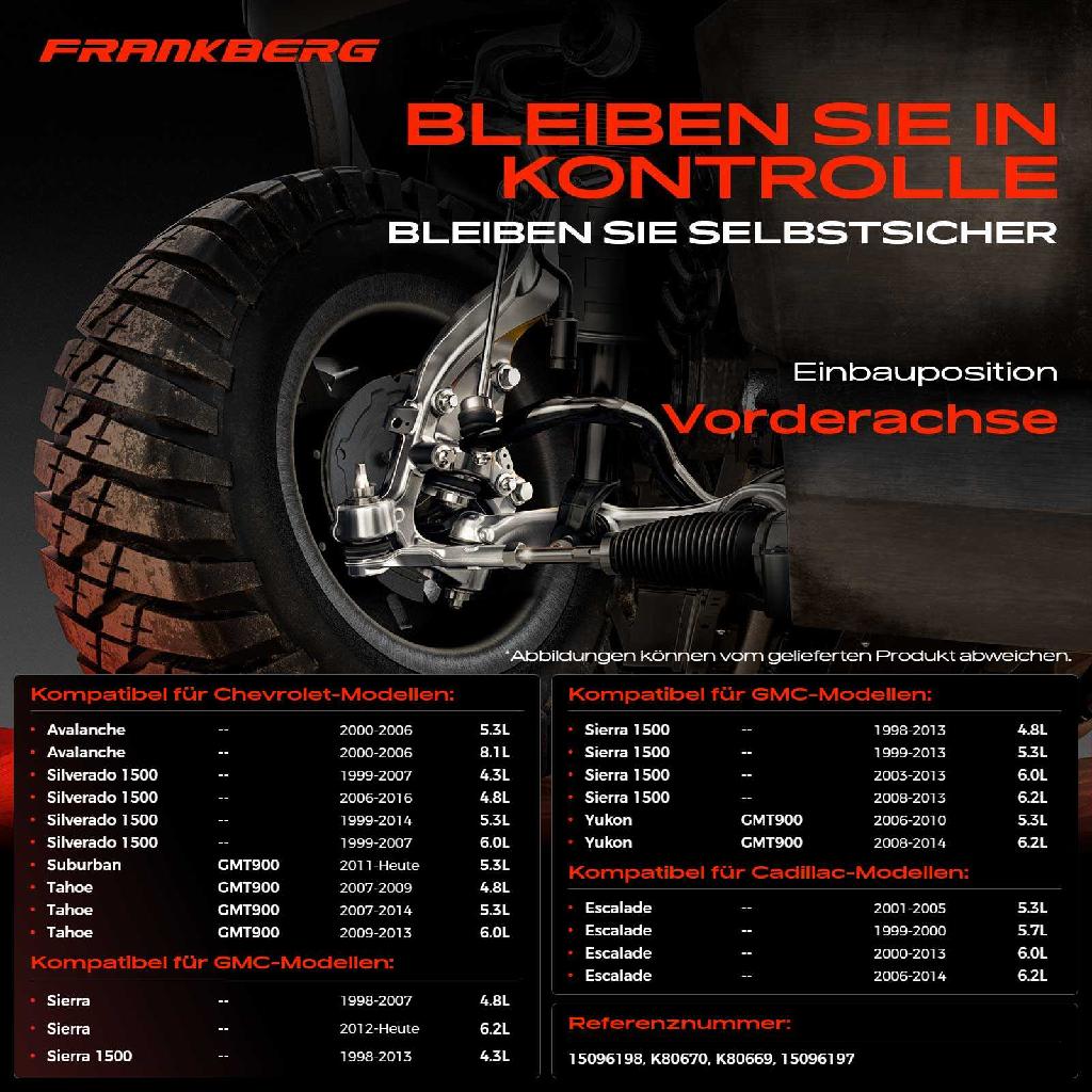 1x Querlenker Vorderachse für Cadillac Escalade Chevrolet Avalanche Silverado 1500 Suburban Tahoe