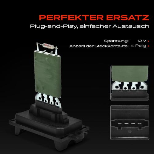 1x Widerstand Vorwiderstand Gebläsemotor für Citroen C2 C3 I Peugeot 605 6B Bild 1x Widerstand Vorwiderstand Gebläsemotor für Citroen C2 C3 I Peugeot 605 6B