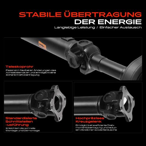 Frankberg 1x Kardanwelle Gelenkwelle Hinterachse für Mercedes-Benz Sprinter 3,5-T Bus Kasten Pritsche/Fahrgestell B906 Bild Frankberg 1x Kardanwelle Gelenkwelle Hinterachse für Mercedes-Benz Sprinter 3,5-T Bus Kasten Pritsche/Fahrgestell B906