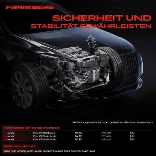 1x Motorlager Drehmomentstützlager Vorne für Honda Civic VIII FK FN FA FD 2005-2013 Bild 1x Motorlager Drehmomentstützlager Vorne für Honda Civic VIII FK FN FA FD 2005-2013