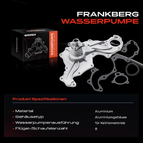 1x Wasserpumpe Kühlwasserpumpe für Ford Capri III Granada Scorpio I Sierra Taunus '80 Bild 1x Wasserpumpe Kühlwasserpumpe für Ford Capri III Granada Scorpio I Sierra Taunus '80