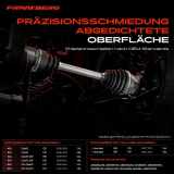 1x Antriebswelle Gelenksatz Vorderachse für Hyundai i30 FD KIA Cee'D SW ED Pro Cee'D ED