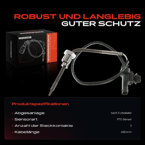 1x Abgastemperatursensor für Opel Astra K Meriva B Mokka 1.6L Bild 1x Abgastemperatursensor für Opel Astra K Meriva B Mokka 1.6L