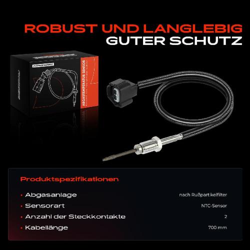 1x Abgastemperatursensor für Nissan Qashqai J10 X-Trail Bild 1x Abgastemperatursensor für Nissan Qashqai J10 X-Trail