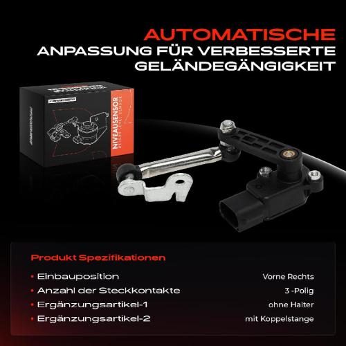 1x Höhensensor Niveauregulierung Vorne Rechts für BMW X4 F98 G02 X1 F48 X5 F15 F85 X6 F16 F86 Bild 1x Höhensensor Niveauregulierung Vorne Rechts für BMW X4 F98 G02 X1 F48 X5 F15 F85 X6 F16 F86