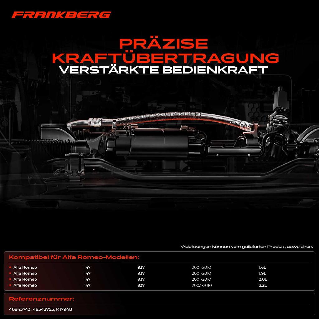1x Seilzug Feststellbremse Hinterachse rechts für Alfa Romeo 147 937 2001-2010