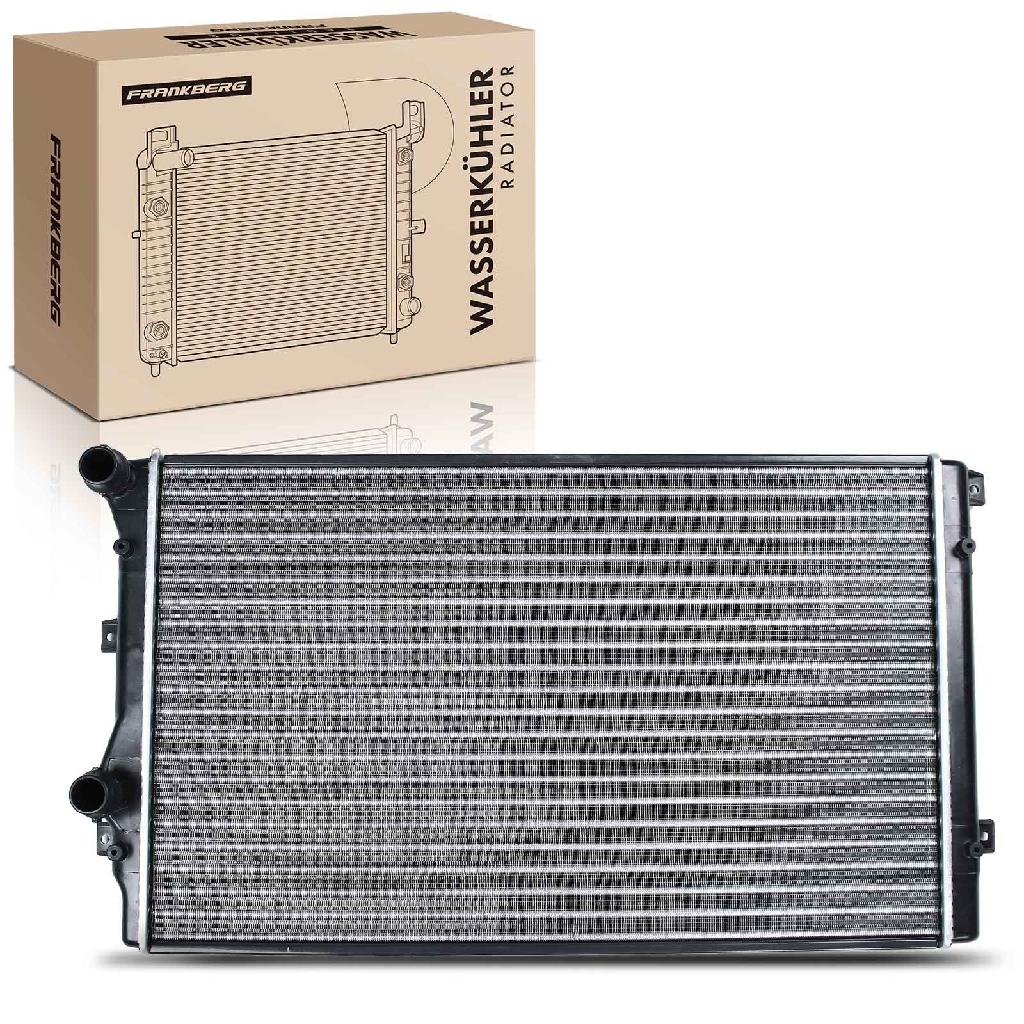 Frankberg 1x Kühler Wasserkühler Motorkühler für VW Golf V VI Passat Audi A3 8P Seat Skoda