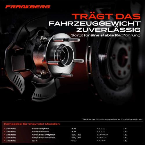 2x Radnabe Radlagersatz Vorne für Chevrolet Aveo Schrägheck Stufenheck Aveo/Kalos Spark Bild 2x Radnabe Radlagersatz Vorne für Chevrolet Aveo Schrägheck Stufenheck Aveo/Kalos Spark