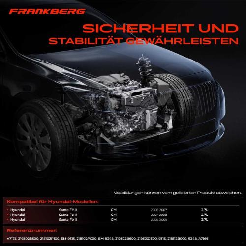 2x Motorlager Vorne und Hinten für Hyundai Santa Fé II CM 2.7L 2006-2009 Bild 2x Motorlager Vorne und Hinten für Hyundai Santa Fé II CM 2.7L 2006-2009