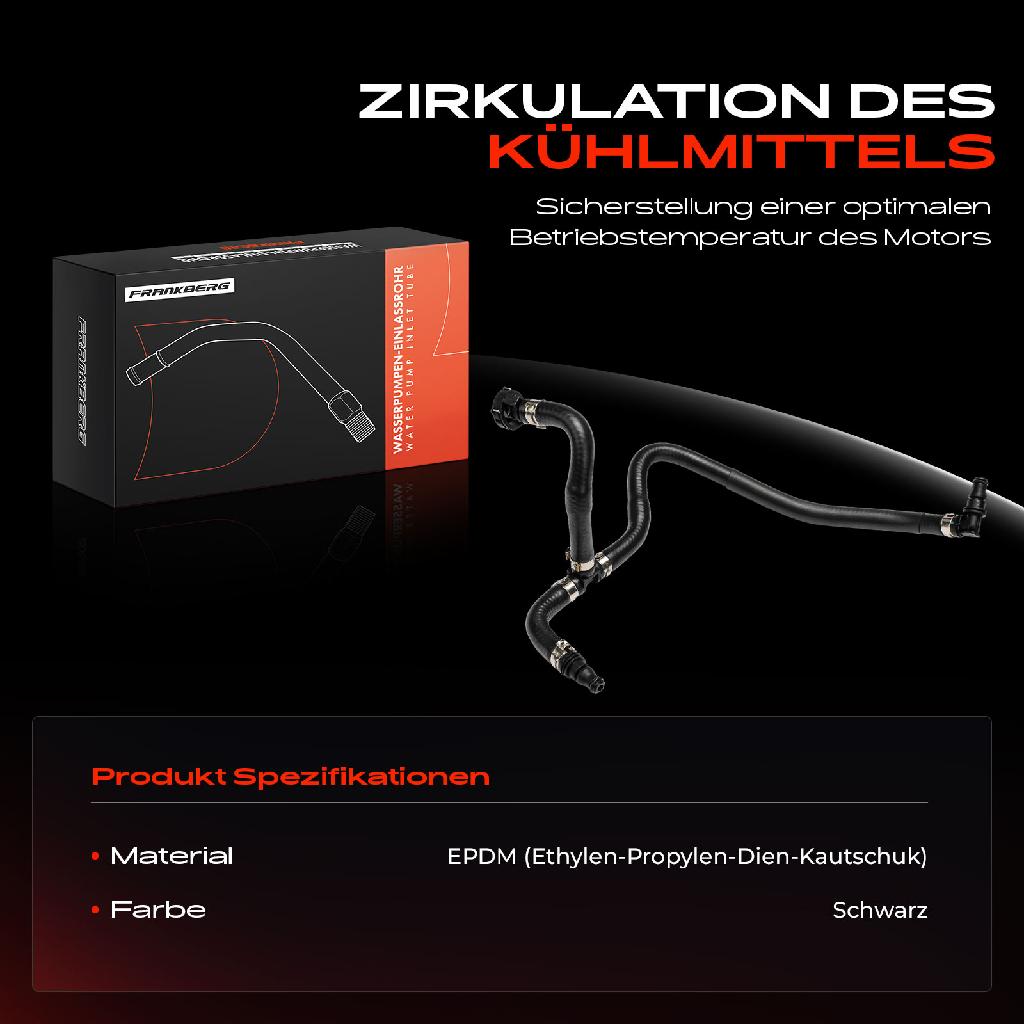 1x Kühlerschlauch Wasserschlauch für Mercedes-Benz SLK R172 250 1.8L 2012-2015