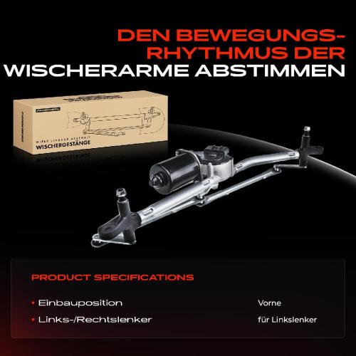 1x Wischergestänge Vorne für Fiat Punto 188 188AX 1.2L-1.9L 1999-2003 Bild 1x Wischergestänge Vorne für Fiat Punto 188 188AX 1.2L-1.9L 1999-2003