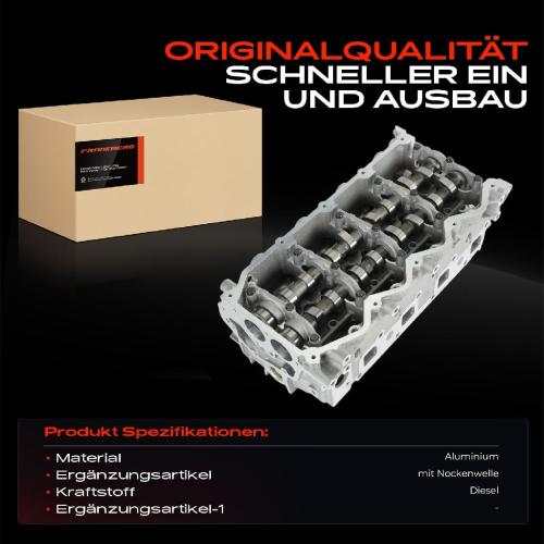 1x Zylinderkopf Komplett für Nissan NP300 Navara Pick-up Cabstar 2.5L Bild 1x Zylinderkopf Komplett für Nissan NP300 Navara Pick-up Cabstar 2.5L