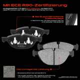 4x Bremsbeläge Vorderachse für BMW X5 E70 X6 E71 E72 F16 F86 3.0L 4.4L 4.8L 2006-2019