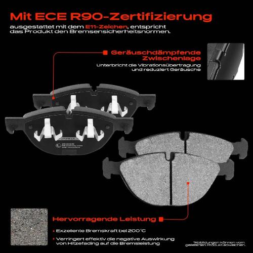 4x Bremsbeläge Vorderachse für BMW X5 E70 X6 E71 E72 F16 F86 3.0L 4.4L 4.8L 2006-2019 Bild 4x Bremsbeläge Vorderachse für BMW X5 E70 X6 E71 E72 F16 F86 3.0L 4.4L 4.8L 2006-2019