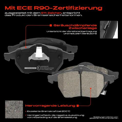 4x Bremsbeläge Vorderachse für Nissan Murano II Van NP300 Navara Pick-up Pritsche/Fahrgestell Bild 4x Bremsbeläge Vorderachse für Nissan Murano II Van NP300 Navara Pick-up Pritsche/Fahrgestell