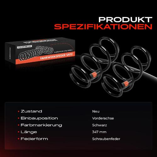 Frankberg 2x Fahrwerksfeder Vorderachse für Nissan X-Trail T31 2.0L 2007-2013 Bild Frankberg 2x Fahrwerksfeder Vorderachse für Nissan X-Trail T31 2.0L 2007-2013
