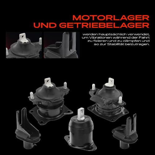 3x Motorlager Federungslager Vorne für Honda Accord VII CL CN 2.4L 2003-2008 Bild 3x Motorlager Federungslager Vorne für Honda Accord VII CL CN 2.4L 2003-2008