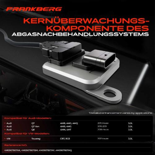 1x Nox Sensor Nitrogen Oxide Lamdasonde Katalysator für VW Touareg CR7 RC8 Audi Q7 Q8 4M_ Bild 1x Nox Sensor Nitrogen Oxide Lamdasonde Katalysator für VW Touareg CR7 RC8 Audi Q7 Q8 4M_