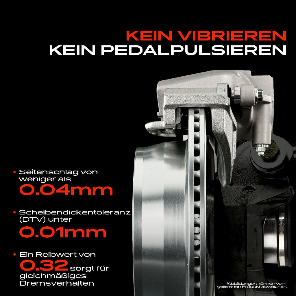 2x Bremsscheiben Vorderachse für Nissan Navara Pathfinder II Pick-up D22 R50 Bj ab 1995