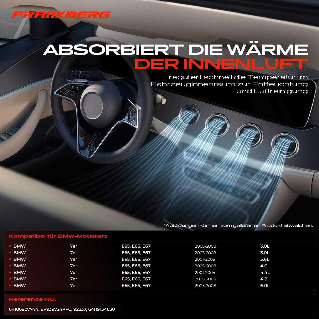 1x Verdampfer Klimaanlage für BMW 7er E65 E66 E67 3.0L 3.6L 4.0L