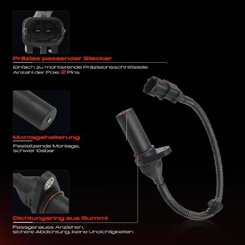 1x Kurbelwellensensor Impulsgeber für Hyundai Accent 4 i20 i30 KIA Cee'D Rio 3 Soul Bild 1x Kurbelwellensensor Impulsgeber für Hyundai Accent 4 i20 i30 KIA Cee'D Rio 3 Soul