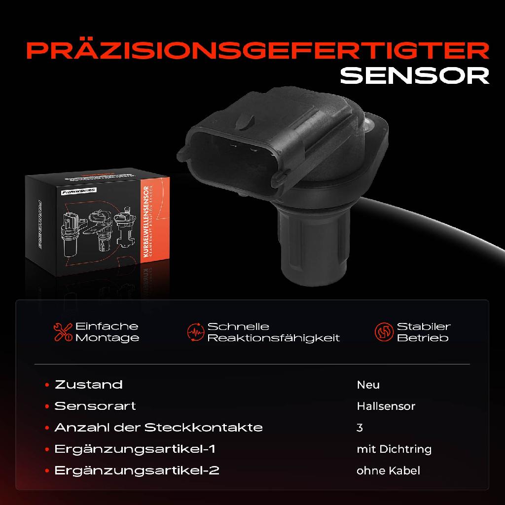 1x Nockenwellenposition Sensor für Citroën Jumper Fiat Ducato Panda Focus C-Max 1.6L 2.8L 3.0L