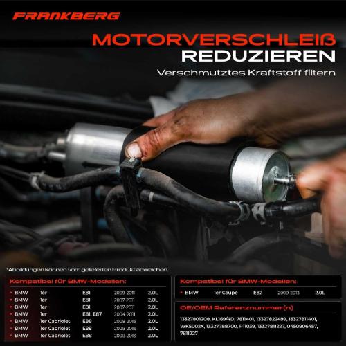 1x Kraftstofffilter für BMW 1er E81 E87 5er E60 E61 F10 F11 MINI R55 R58 R59 Bild 1x Kraftstofffilter für BMW 1er E81 E87 5er E60 E61 F10 F11 MINI R55 R58 R59
