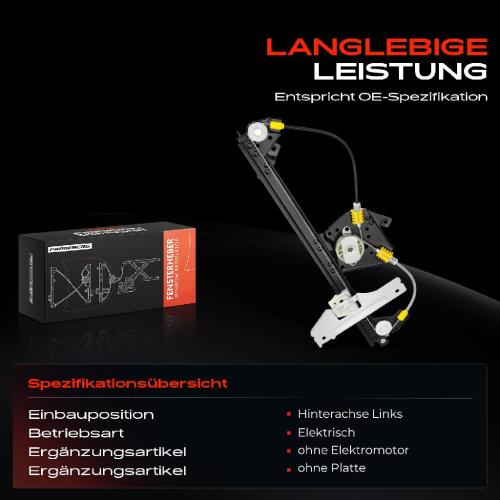 1x Fensterheber Hinten Links für Citroën C3 Picasso SH 2009-2017 1.2-1.6 Bild 1x Fensterheber Hinten Links für Citroën C3 Picasso SH 2009-2017 1.2-1.6