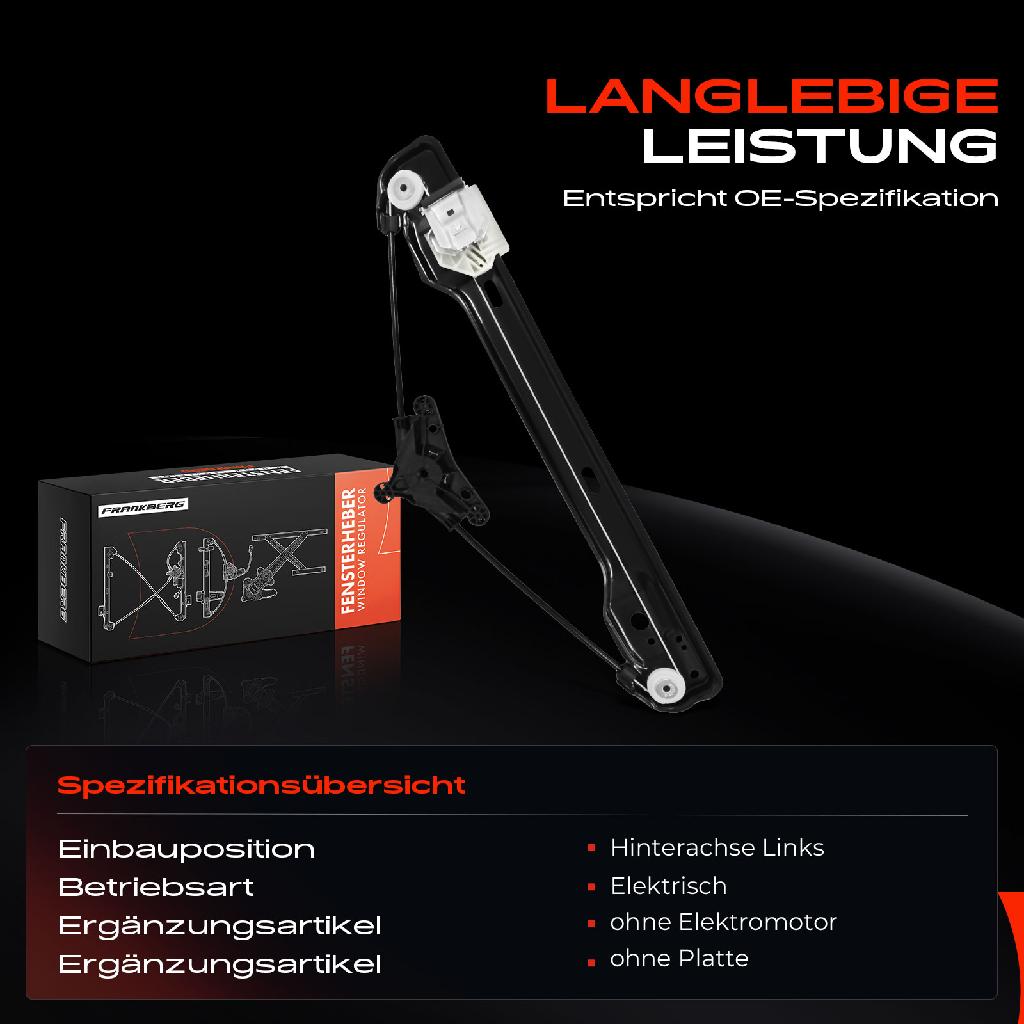 1x Fensterheber Hinten Links für Mercedes-Benz W166 ML 400