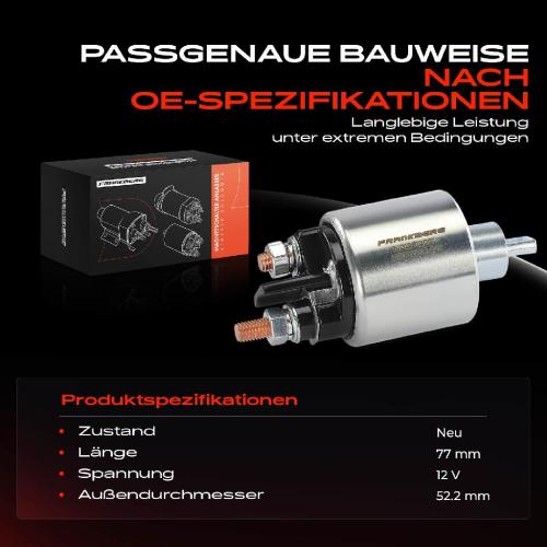 1x Magnetschalter Starter für Alfa Romeo Mito Fiat 500 Doblo Cargo Lancia Delta 3 Bild 1x Magnetschalter Starter für Alfa Romeo Mito Fiat 500 Doblo Cargo Lancia Delta 3