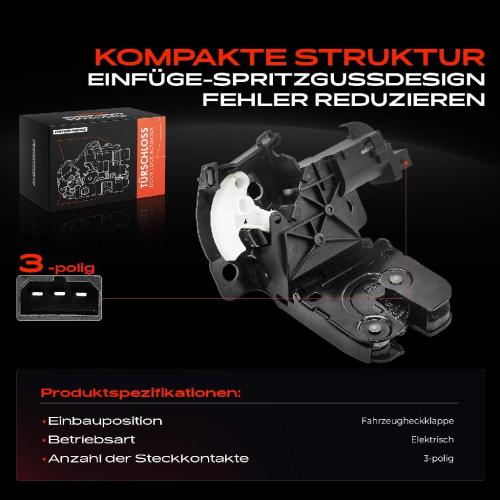 1x Türschloss Fahrzeugheckklappe für Audi A3 8P A4 8E A6 4F Q7 4L TT Bild 1x Türschloss Fahrzeugheckklappe für Audi A3 8P A4 8E A6 4F Q7 4L TT