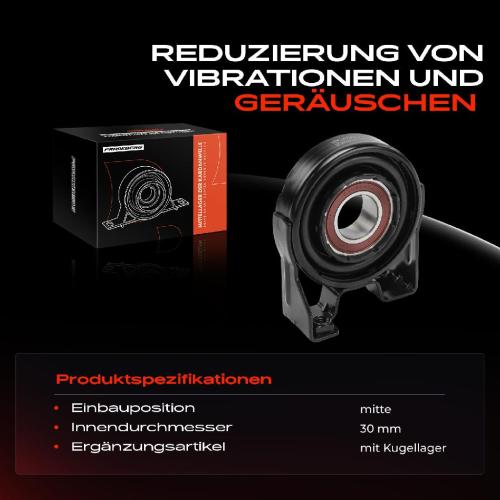 1x Lagerung Gelenkwelle Kardanwellenlager für VW Touareg Porsche Cayenne 9PA 92A Bild 1x Lagerung Gelenkwelle Kardanwellenlager für VW Touareg Porsche Cayenne 9PA 92A