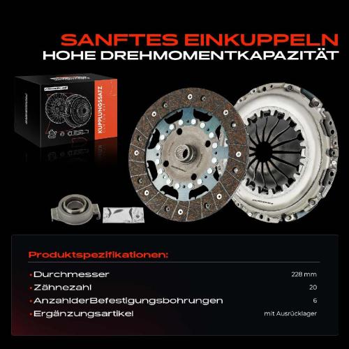 1x Kupplungssatz für Alfa Romeo 147 Fiat Brava Bravo I Doblo Cargo MPV Kasten/MPV Pritsche/Fahrgestell Bild 1x Kupplungssatz für Alfa Romeo 147 Fiat Brava Bravo I Doblo Cargo MPV Kasten/MPV Pritsche/Fahrgestell