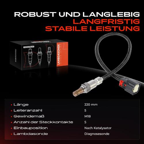 1x Lambdasonde Diagnosesonde Nach Katalysator für Ford Focus III Stufenheck Turnier C-Max II Kuga II Bild 1x Lambdasonde Diagnosesonde Nach Katalysator für Ford Focus III Stufenheck Turnier C-Max II Kuga II