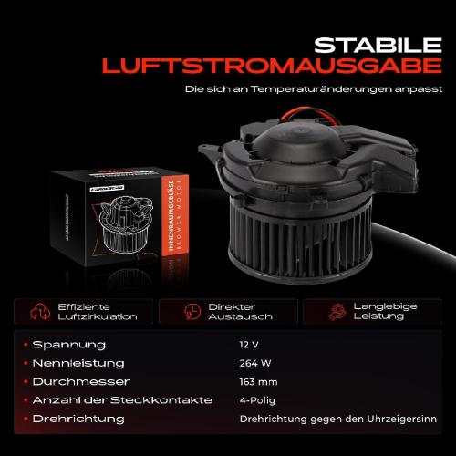 Frankberg 1x Gebläsemotor Innenraumgebläse für Mercedes-Benz GL-Klasse X166 GLE W166 2012-2019 Bild Frankberg 1x Gebläsemotor Innenraumgebläse für Mercedes-Benz GL-Klasse X166 GLE W166 2012-2019