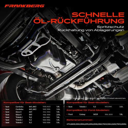 Frankberg 1x Ölwanne Motorölwanne für VW Golf I II III Passat Caddy I Jetta II Ford Galaxy Seat Toledo I Bild Frankberg 1x Ölwanne Motorölwanne für VW Golf I II III Passat Caddy I Jetta II Ford Galaxy Seat Toledo I