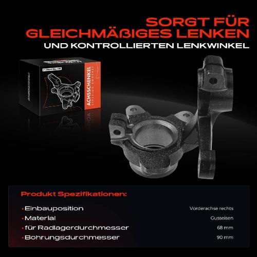 Frankberg 1x Achsschenkel Radaufhängung Vorderachse Rechts für Skoda Felicia I II 6U1 6U5 6U7 Favorit 781 785 787 Bild Frankberg 1x Achsschenkel Radaufhängung Vorderachse Rechts für Skoda Felicia I II 6U1 6U5 6U7 Favorit 781 785 787