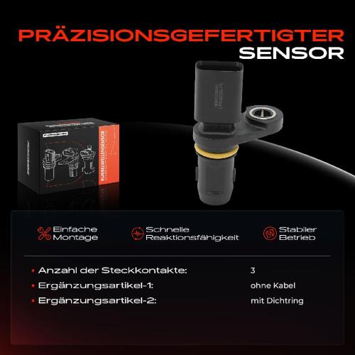 Frankberg 1x Kurbelwellensensor Impulsgeber für Fiat 500X 334 Tipo Kombi Schrägheck 356 1.6L 2014-2020 Bild Frankberg 1x Kurbelwellensensor Impulsgeber für Fiat 500X 334 Tipo Kombi Schrägheck 356 1.6L 2014-2020