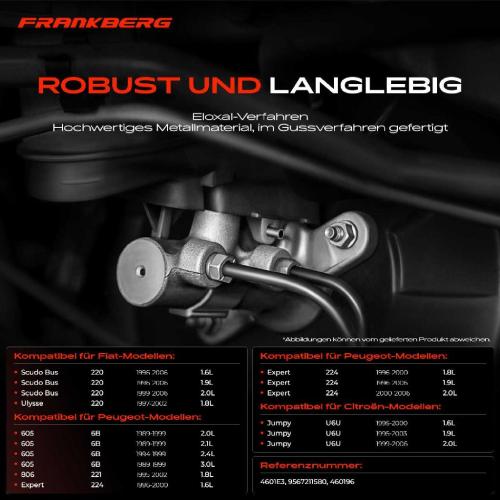 1x Hauptbremszylinder Bremszylinder für Citroën Jumpy Fiat Scudo Peugeot Expert 605 Bild 1x Hauptbremszylinder Bremszylinder für Citroën Jumpy Fiat Scudo Peugeot Expert 605