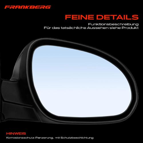 Frankberg 1x Außenspiegel Rechts für Hyundai i30 i30 Kombi FD 1.4L 1.6L 2.0L 2007-2012 Bild Frankberg 1x Außenspiegel Rechts für Hyundai i30 i30 Kombi FD 1.4L 1.6L 2.0L 2007-2012