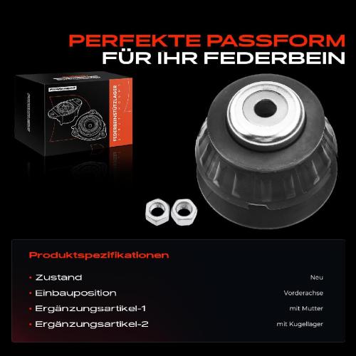 1x Domlager Federbeinstütz lager für Toyota Urban Cruiser Yaris P9 Bild 1x Domlager Federbeinstütz lager für Toyota Urban Cruiser Yaris P9