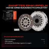 1x Kupplungssatz für Alfa Romeo Mito Fiat Fiorino MPV Kasten/MPV Grande Punto Van Linea Evo Kasten/Schrägheck