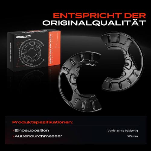 2x Ankerblech Bremsscheibe Vorderachse Beidseitig für VW Phaeton 3D1 3D2 3D3 3D4 3D6 3D7 3D8 3D9 Bild 2x Ankerblech Bremsscheibe Vorderachse Beidseitig für VW Phaeton 3D1 3D2 3D3 3D4 3D6 3D7 3D8 3D9