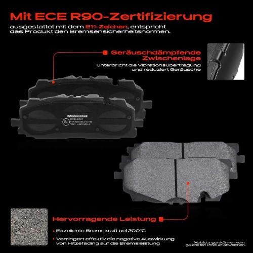 4x Bremsbeläge Vorderachse für VW Touareg Audi A4 A5 A6 A7 A8 E-Tron GT Stufenheck Q5 Van Q7 Q8 Bild 4x Bremsbeläge Vorderachse für VW Touareg Audi A4 A5 A6 A7 A8 E-Tron GT Stufenheck Q5 Van Q7 Q8