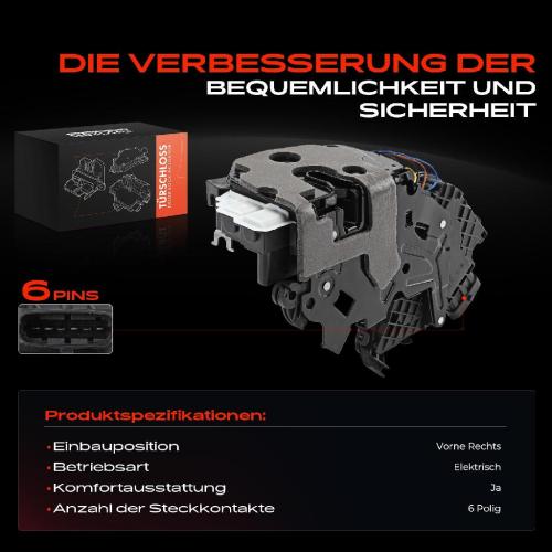 1x Türschloss Vorne Rechts für Land Rover Range Rover IV L405 Range Rover Sport L494 2.0L 2012-2022 Bild 1x Türschloss Vorne Rechts für Land Rover Range Rover IV L405 Range Rover Sport L494 2.0L 2012-2022