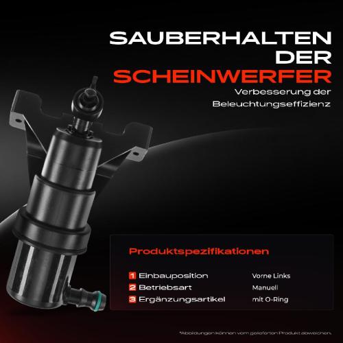 1x Scheinwerferreinigung Waschwasserdüse Vorne Links für BMW 7er E65 E66 E67 2005-2008 Bild 1x Scheinwerferreinigung Waschwasserdüse Vorne Links für BMW 7er E65 E66 E67 2005-2008